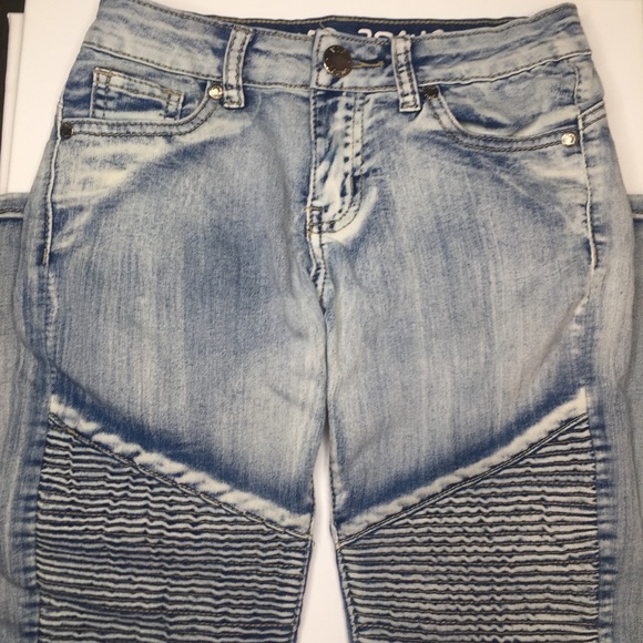 Girls biker blue jeans size 10 VIP Jeans - Picture 4 of 9